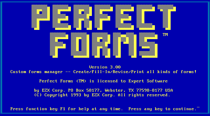 Perfect Forms 3.00 - Splash